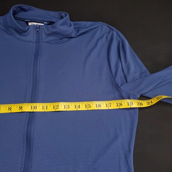 Tommy Bahama Long Sleeve Racquet & Paddle Full Zip Jacket Size Large Mens Blue - Picture 11 of 14